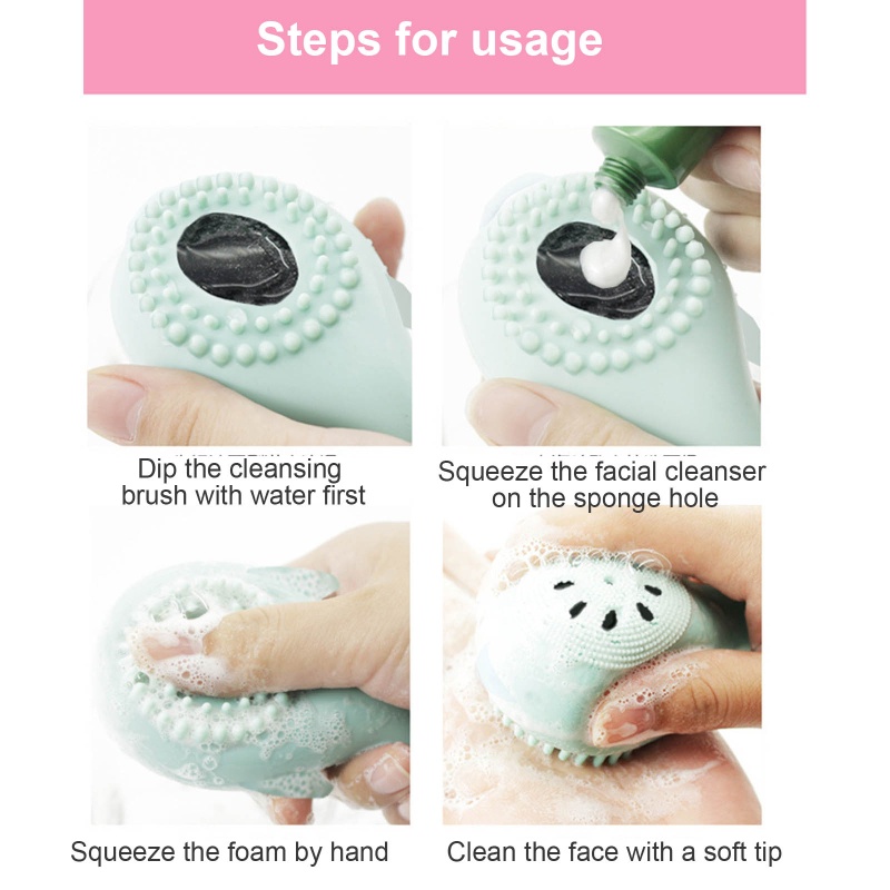 Cọ Rửa Mặt Bằng Silicon Hình Cá Voi Dễ Thương