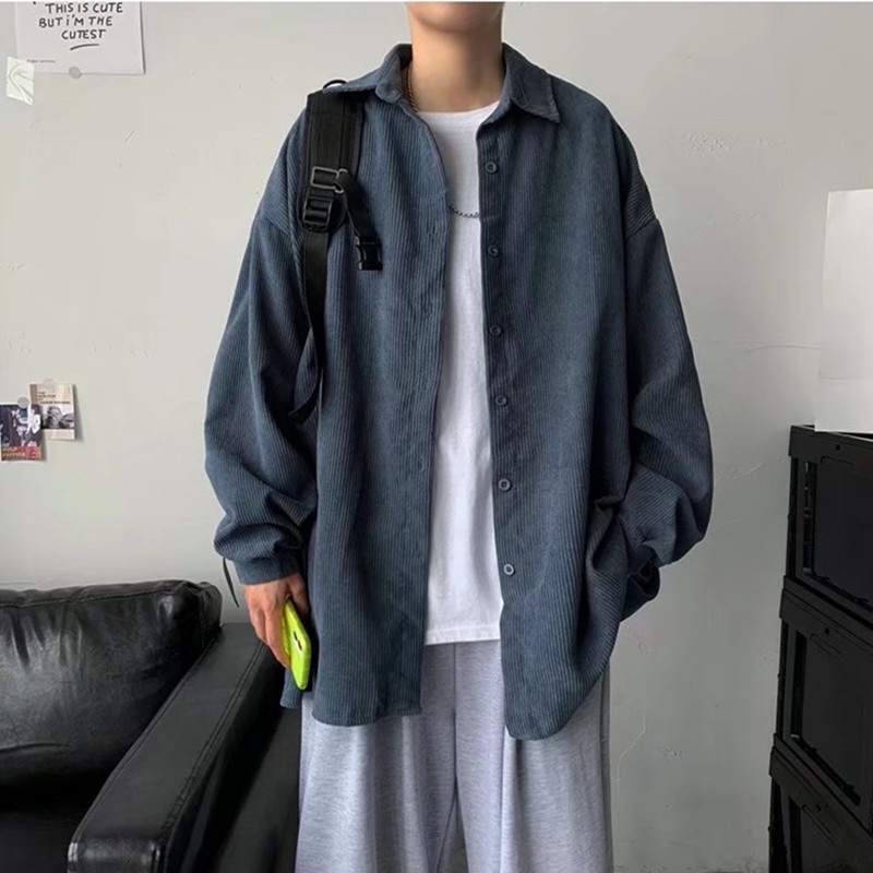 Áo Sơ Mi Tay Dài Họa Tiết Kẻ Sọc Thời Trang Mới Cho Nam