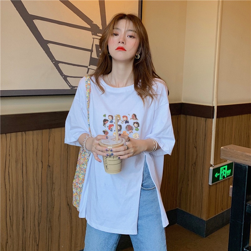 Áo Thun Ngắn Tay Dáng Rộng Thời Trang Dành Cho Nữ