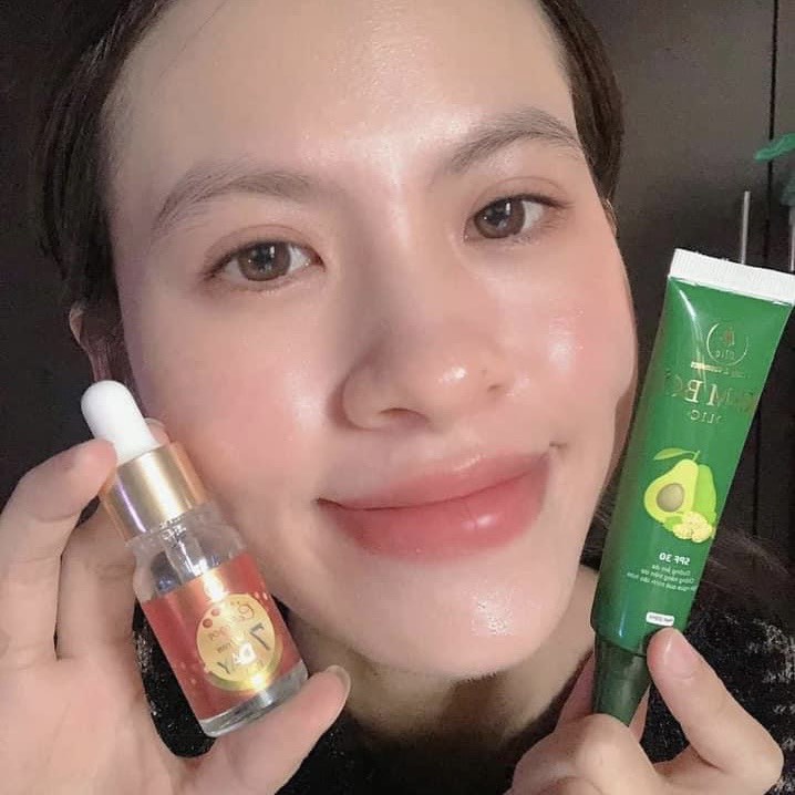 Bộ Đôi Tái Sinh Làn Da Olic- Kem Bơ Olic Và Serum Collagen saffron 7day