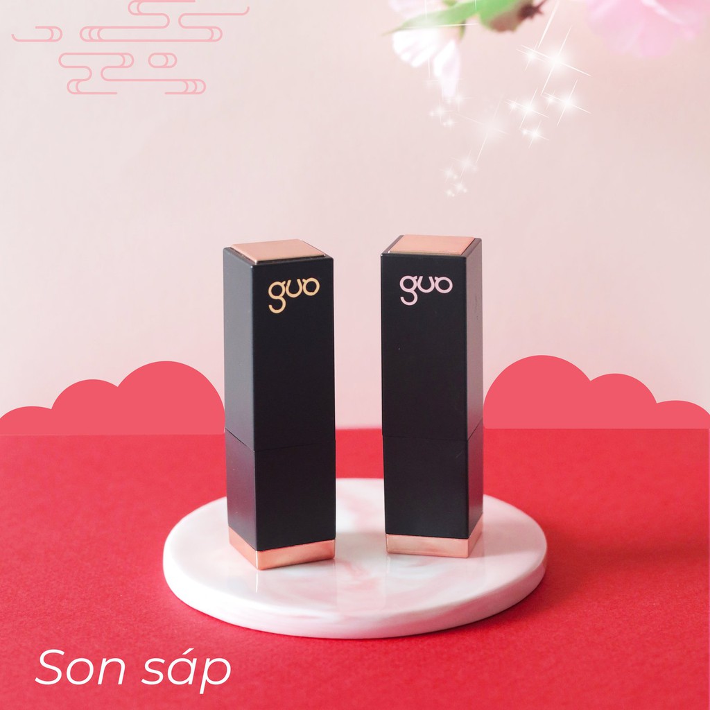 [100%GIẢM ĐẬM SÂU- siêu tôn da] Son Lỳ mềm môi-CAM KẾT KHÔNG CHÌ - Son Sáp Lì Đỏ Hồng GUO - True Matte Lipstick GUO 5gr