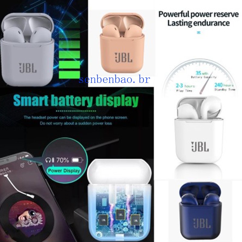 Tai nghe Bluetooth không dây i12 TWS có hộp sạc chuyên nghiệp cho IOS Android
