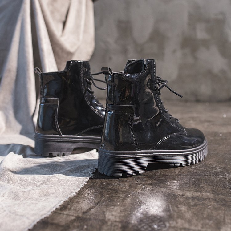 Giày boot cổ cao bằng chất liệu da phong cách Hàn Quốc sang trọng cho nữ | BigBuy360 - bigbuy360.vn