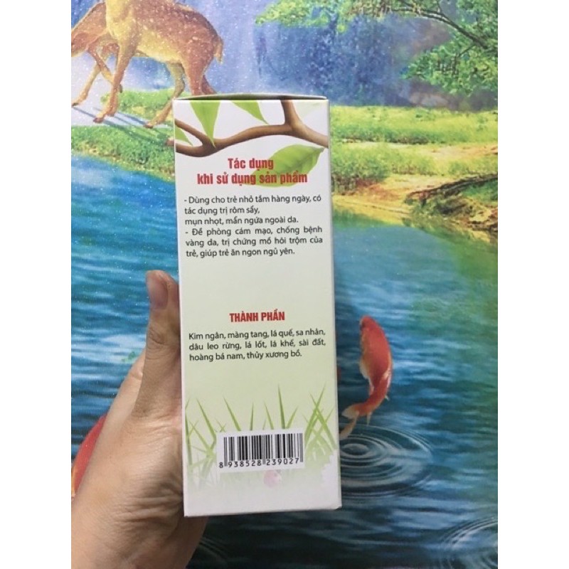 Nước tắm thảo dược cho bé chai 300ml đậm đặc