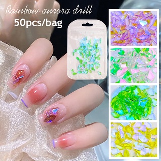 Set 50 hạt pha lê 3d nhiều kích thước đính móng nghệ thuật