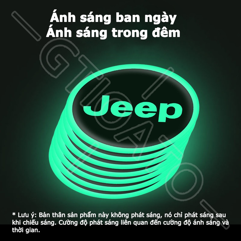 GTIOATO Ánh Sáng Ban Đêm Decal DáN Xe MiếNg DáN ChốNg NưỚC Ô Tô Bánh Xe Nắp Bình Xăng Nắp Máy Bát Cửa Cảnh Báo Nhãn Dán Xe Hơi Trang Trí Ô Tô Cho Jeep Wrangler Gladiator Cherokee Compass
