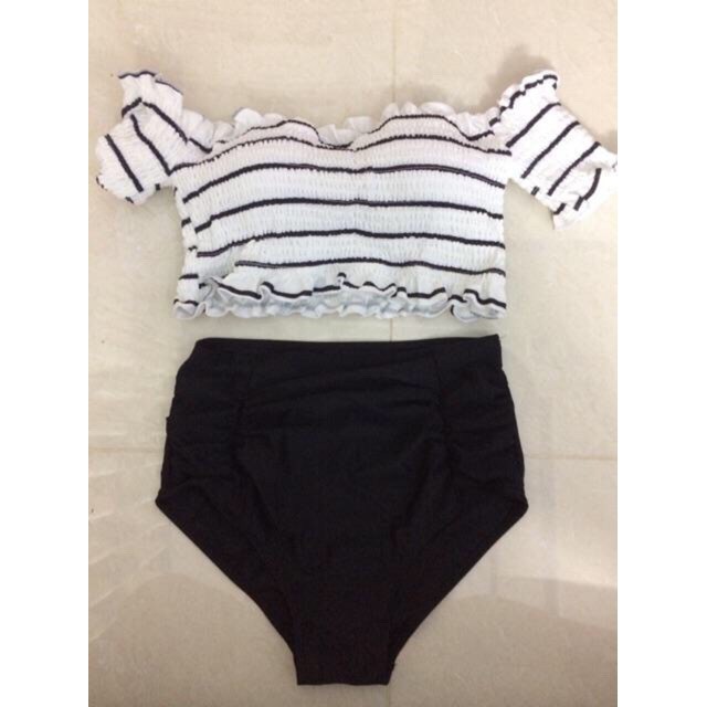 𝐂ự𝐜 𝐑ẻ XẢ 🚀 | Ảnh Thật | (Có sẵn) đồ bơi/ bikini trễ vai cộc tay áo kẻ sọc . 2020 Sale 1 Xinh Chuẩn . ! ' ' ˇ | BigBuy360 - bigbuy360.vn