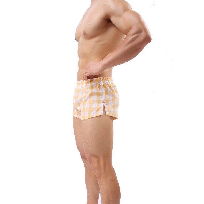 Quần short sọc caro boxer