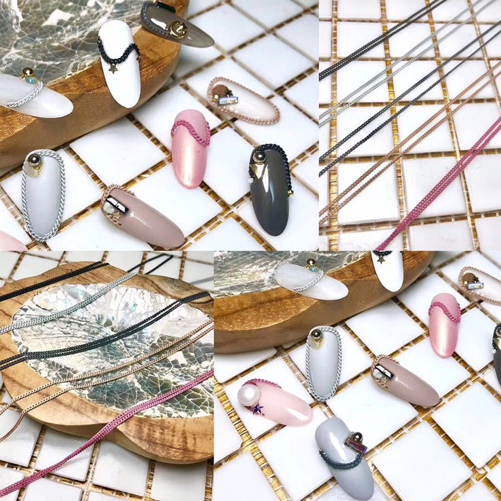 Set 6 Phụ Kiện Trang Trí Móng Tay 3d Nghệ Thuật