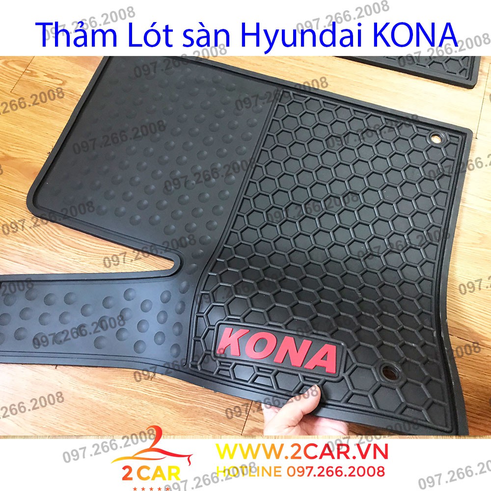 Thảm lót sàn cao su xe Hyundai KONA 2019-2021 không mùi