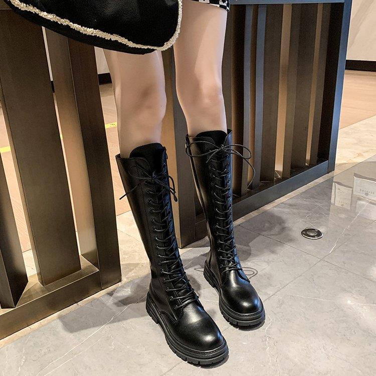 Chính Hãng Giày Bốt Nữ Đế Dày Cao Qua Gối Cỡ Nhỏ Slimmer Look Tall