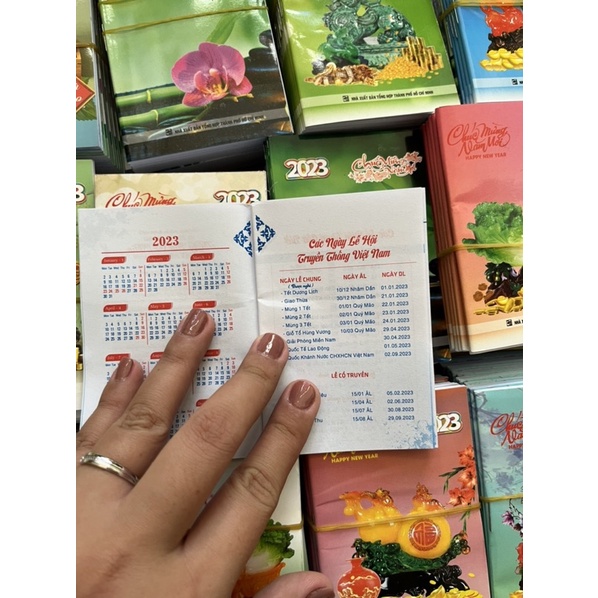 SỔ TAY LỊCH MINI 2023 & 2024 new