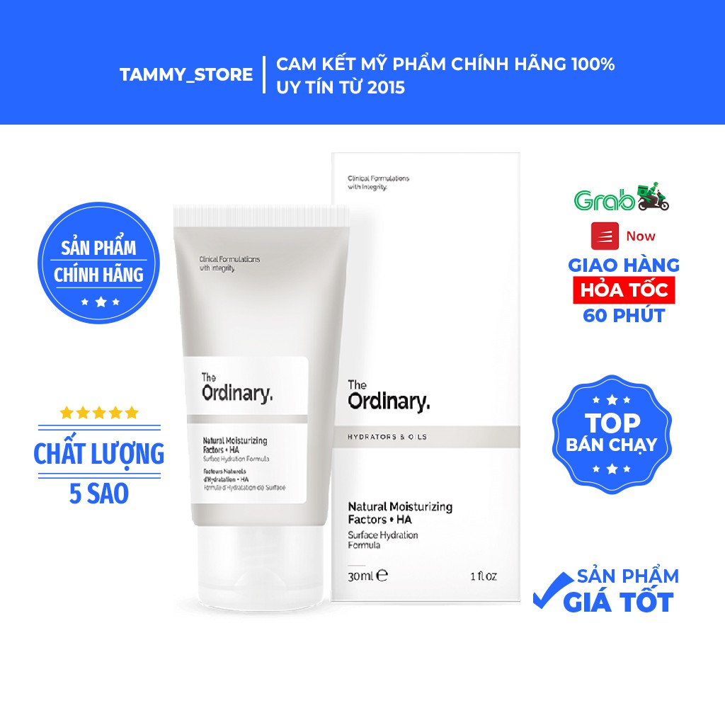 Kem Dưỡng khóa ẩm The Ordinary Natural Moisturizing Factors + HA
