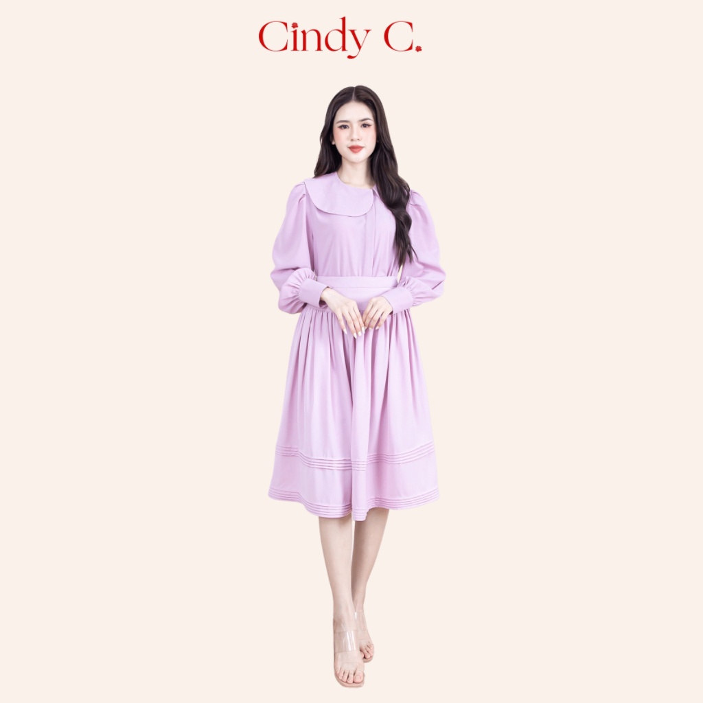 Áo dài tay Lizette CINDY C chất liệu Linen thiết kế thanh lịch nữ tính 959