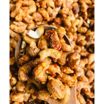 Hạt Điều Rang Tỏi Ớt Hủ 500gr, Loại 1 Nhập Từ Bình Phước