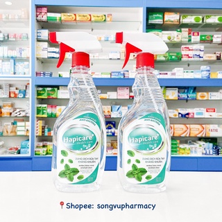 Chai xịt sát khuẩn Hapicare 500ml
