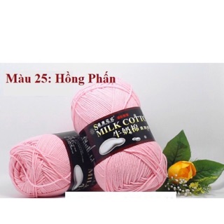 Len milk cotton 125 gram Bảng Màu 4