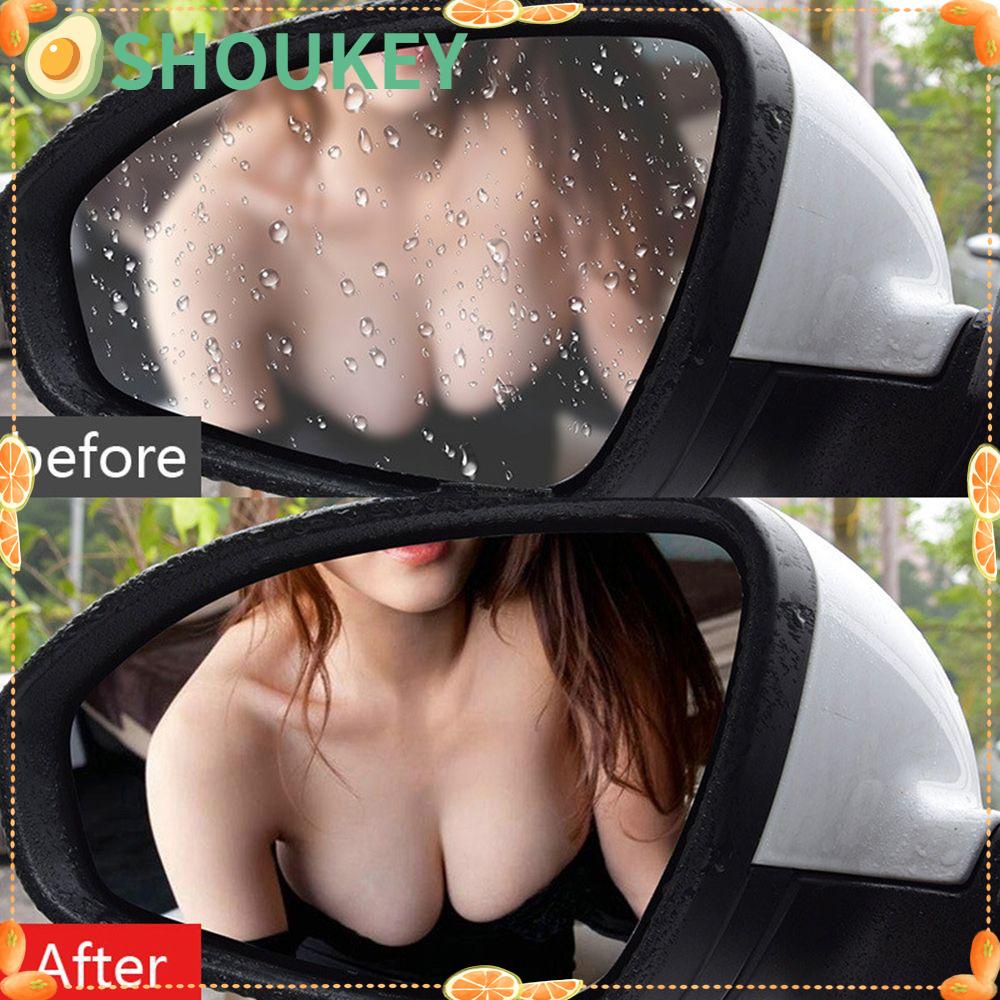 SHOUHOU Bộ 2 Miếng Dán Nano Chống Mưa Cho Kính Chiếu Hậu Xe Hơi