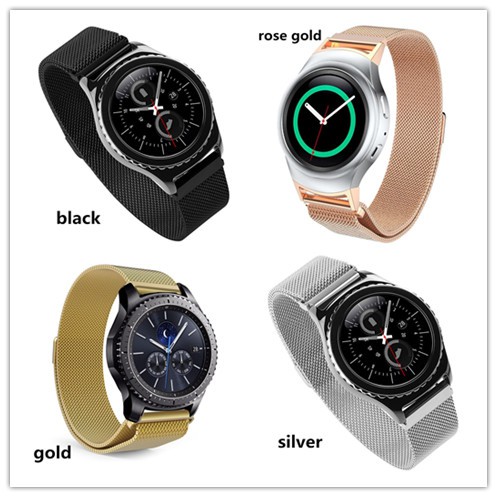 Đồng hồ Samsung GEAR S2/S3 kiểu dáng cổ điển bằng inox sang trọng