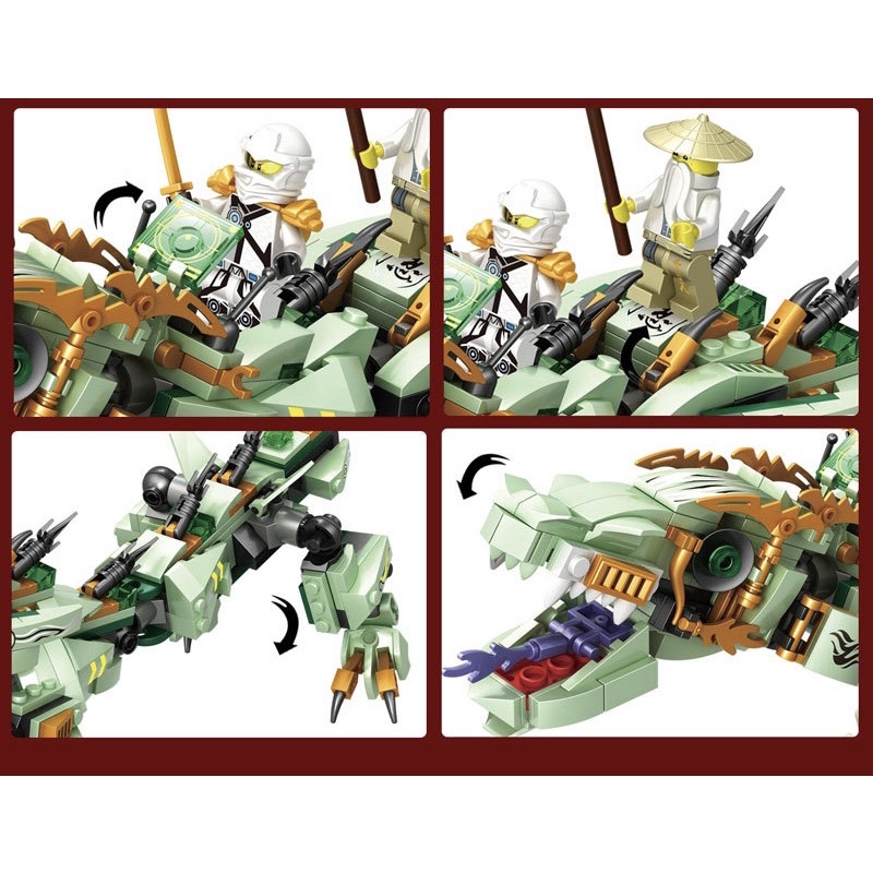 Lego con trai Ninjasn rồng phun lửa 431 miếng ghép