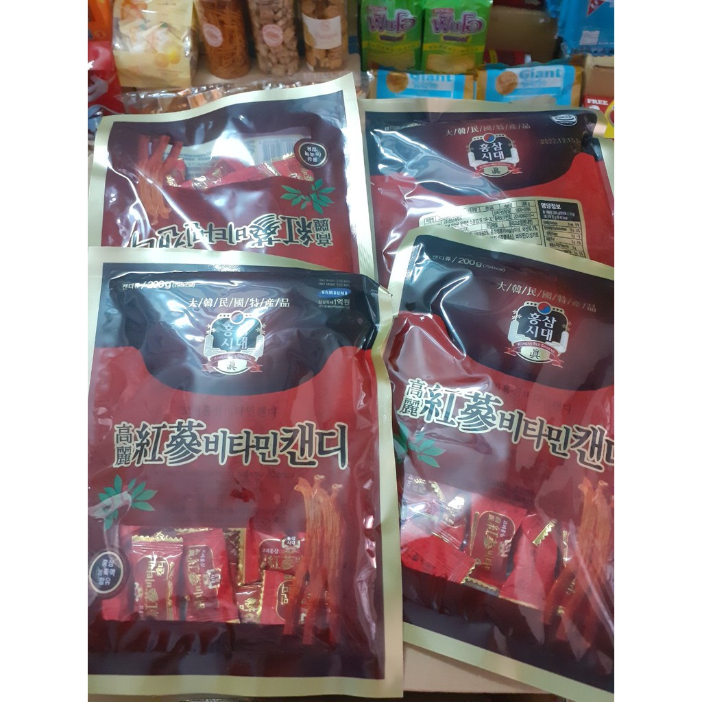 Kẹo hồng sâm vitamin Hàn Quốc 200g