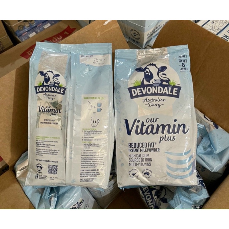 Sữa Devondale vitamin plus Úc gói 1kg