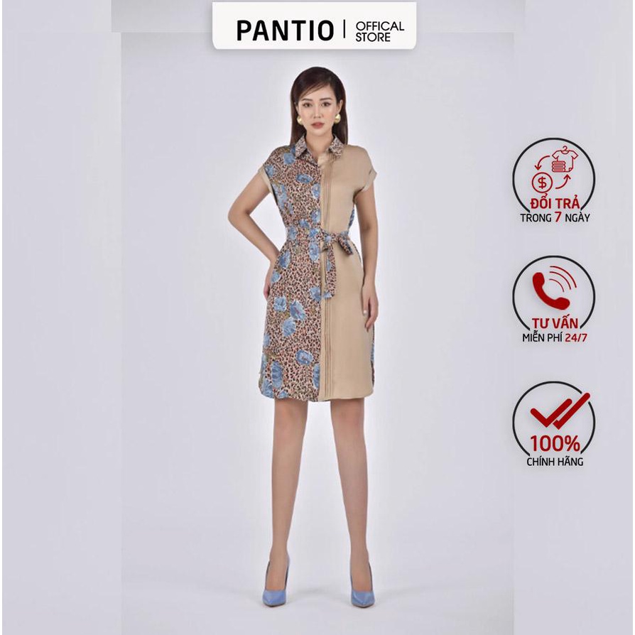 FDC32986 - ĐẦM CÔNG SỞ ngắn tay hoạ tiết - PANTIO