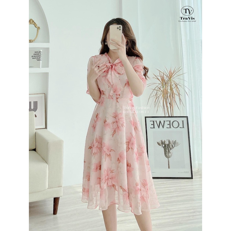ĐẦM HOA NƠ TIỂU THƯ XINH SANG CHẢNH MỚI VỀ CHUẨN SHOP