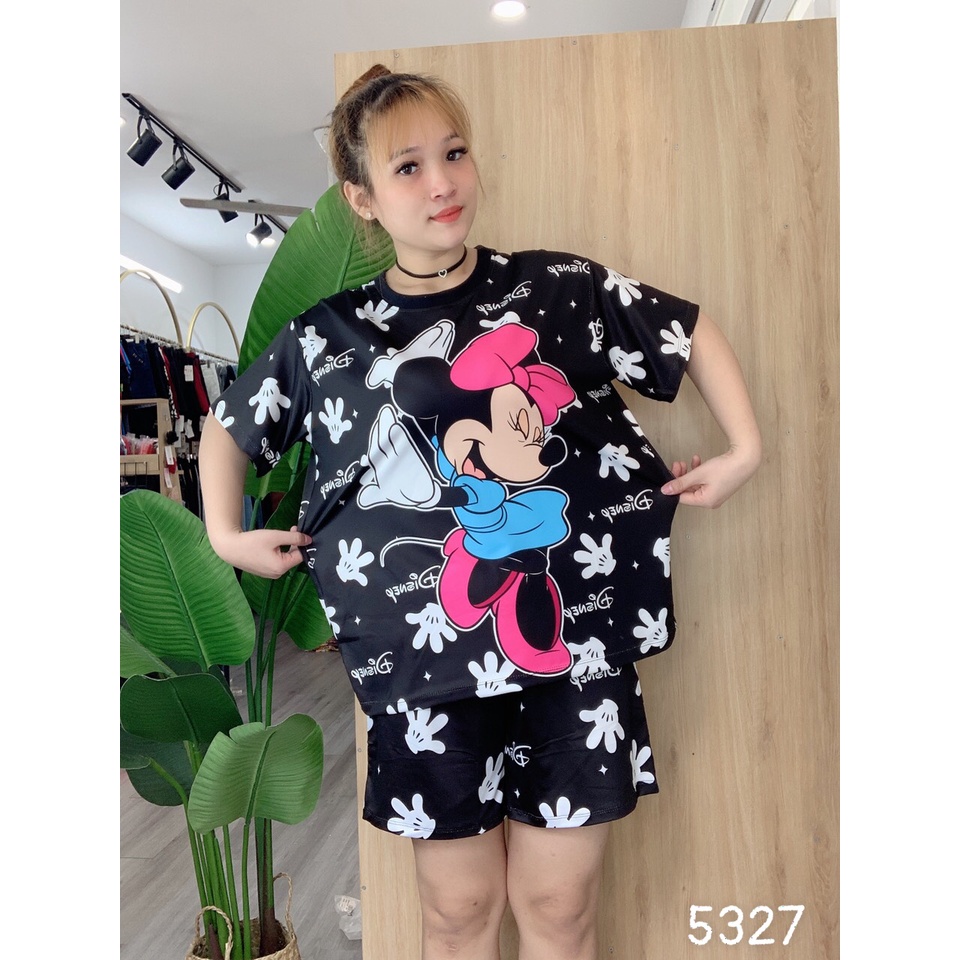 Đồ Bộ short BIG SIZE 3D  M i n n i e - SS.T3D- 5327
