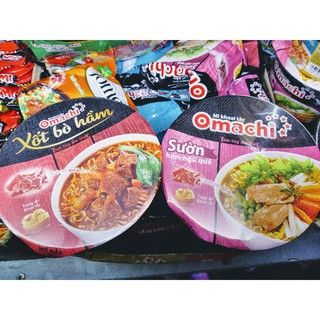 Mì bát Omachi vị sườn/bò (92g)