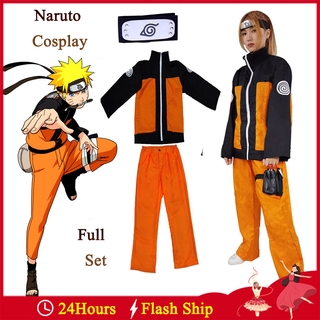 Trang phục cosplay nhân vật hoạt hình naruto cho cả bé trai và bé gái