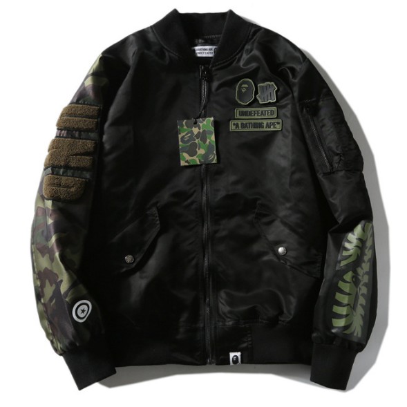 BAPE UNDEFEATED Áo Khoác Bóng Chày Họa Tiết Đầu Cá Mập Cá Tính Cho Nam