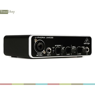 Mua  Mã ELHACE giảm 4% đơn 300K  Sound card thu âm 48v Behringer Uphoria UMC22