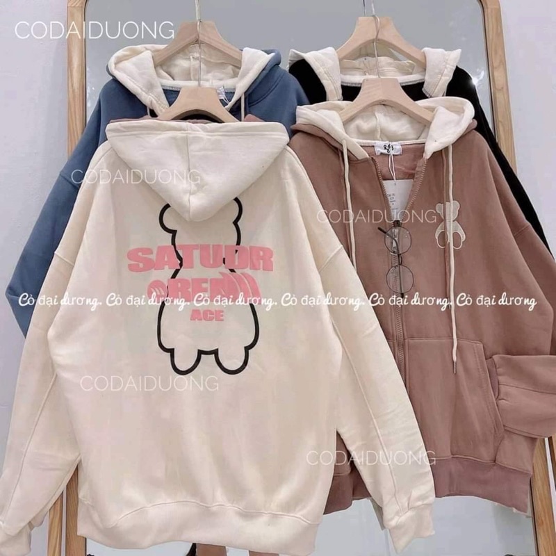 Áo khoác áo hoodies zip nỉ bông khoá kéo ullzang 3 màu | BigBuy360 - bigbuy360.vn