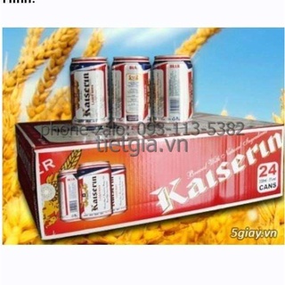 [HỎA TỐC] thùng 24 lon BIA KAISERIN LAGER thương hiệu Đức