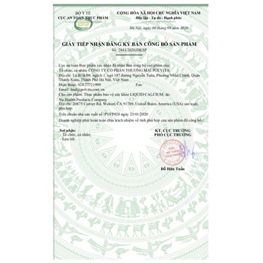 Viên Uống Bổ sung Canxi và Vitamin D3 Liquid Calcium Sirio Pharma