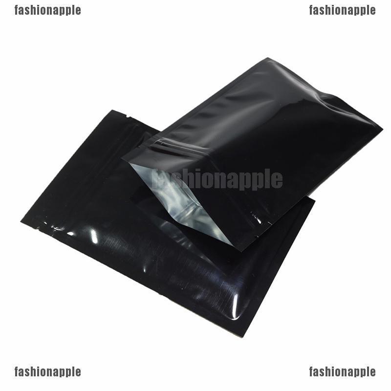 ❀❀ Set 100 Túi Zip Màu Đen Mờ Chịu Nhiệt Tốt Tiện Dụng