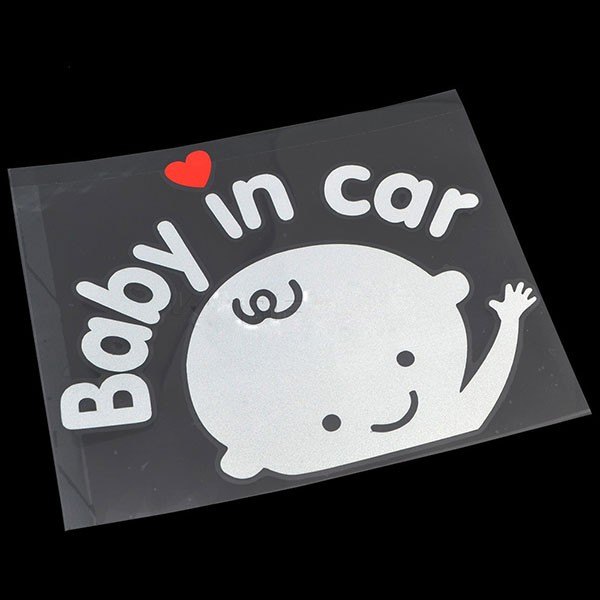 Tem Logo Baby In Car Dán Sau Ô Tô Báo Hiệu Có Trẻ Nhỏ Trong Xe