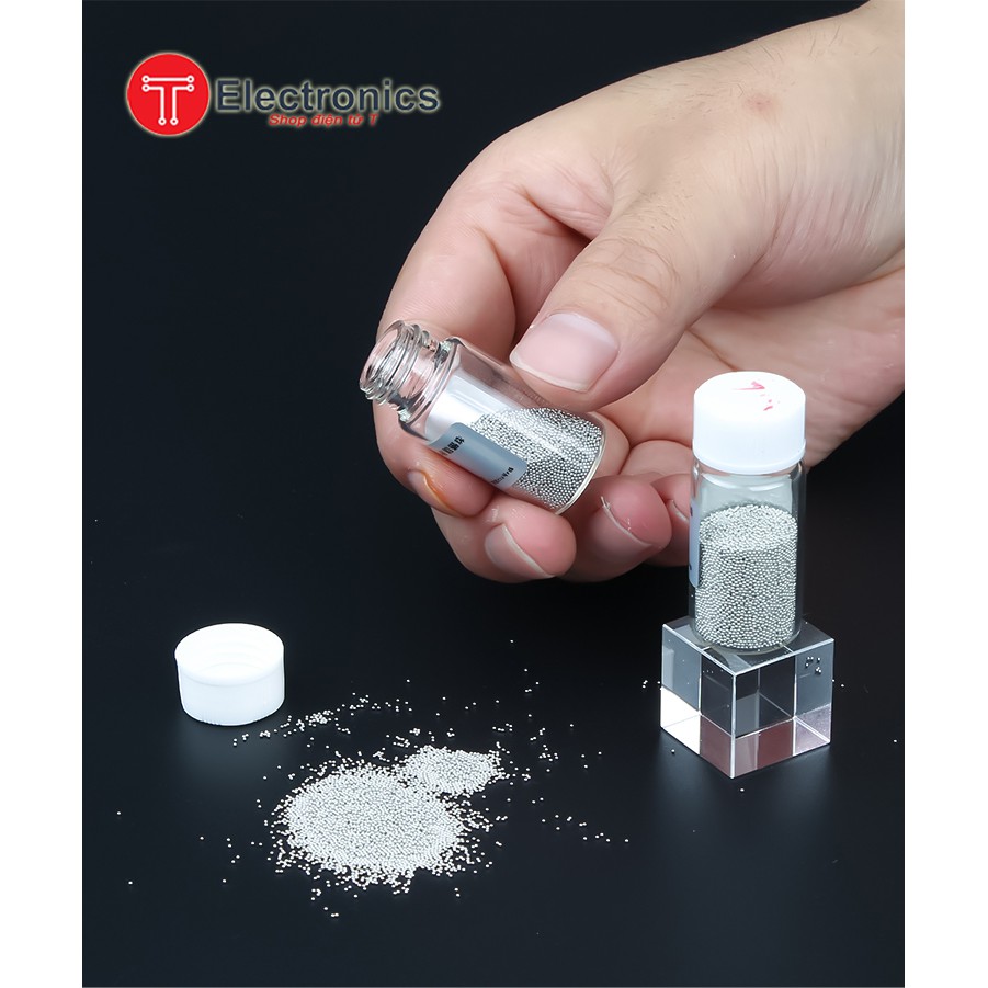 Chì Bi Làm Chân Chípset 0.20 mm - 0.76 mm-Lọ 25.000 Viên