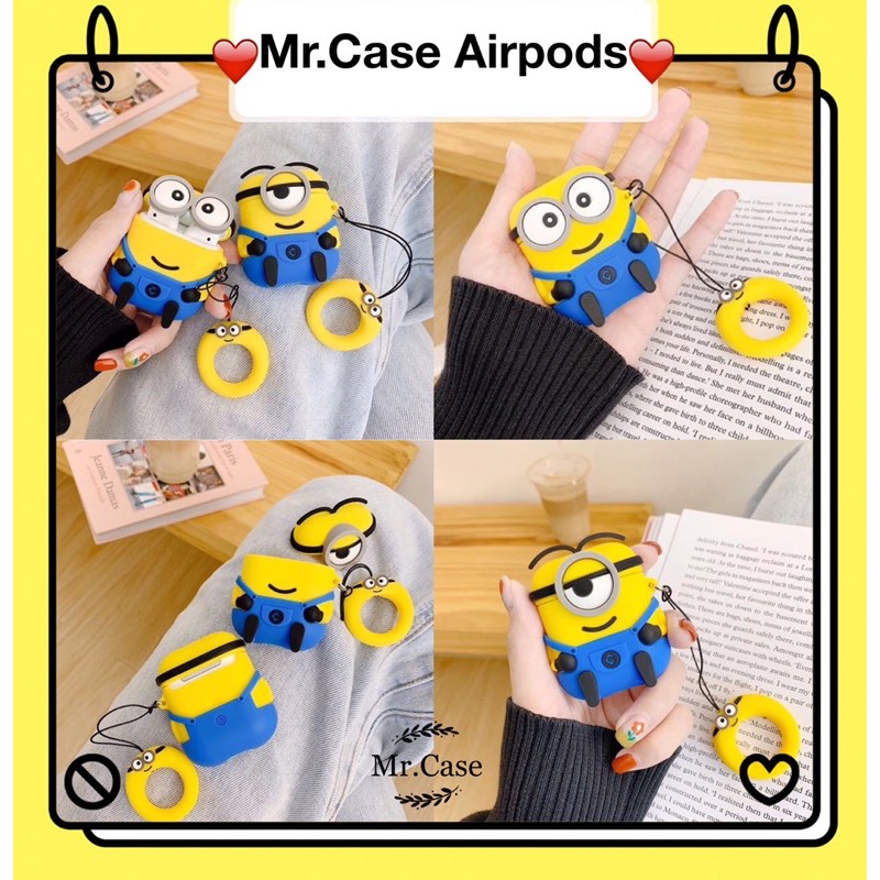 Case Airpods 1/2 Pro Vỏ Ốp Đựng Tai Nghe Minion Siêu Cưng