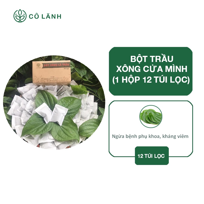 Bột lá trầu thảo dược xông cửa mình cỏ lành dùng cho vùng kín giúp vệ sinh - ảnh sản phẩm 1