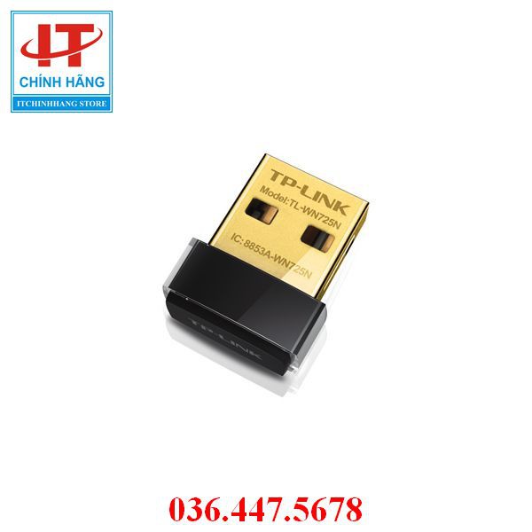 Thiết bị USB siêu nhỏ dùng để thu Wifi TP-Link TL-WN725N bảo hành 24 tháng FPT,TCT