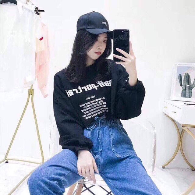 Áo corotop in chữ SOLF Kt