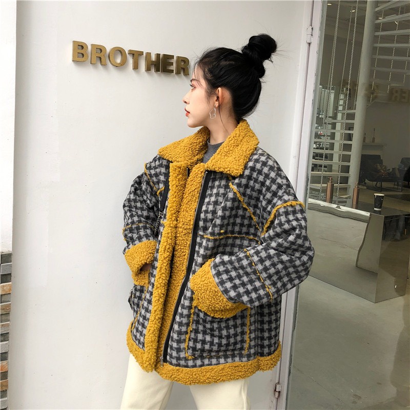 Áo Khoác Dạ Lót Lông Cừu Hàng Quảng Châu M528-Violet | BigBuy360 - bigbuy360.vn