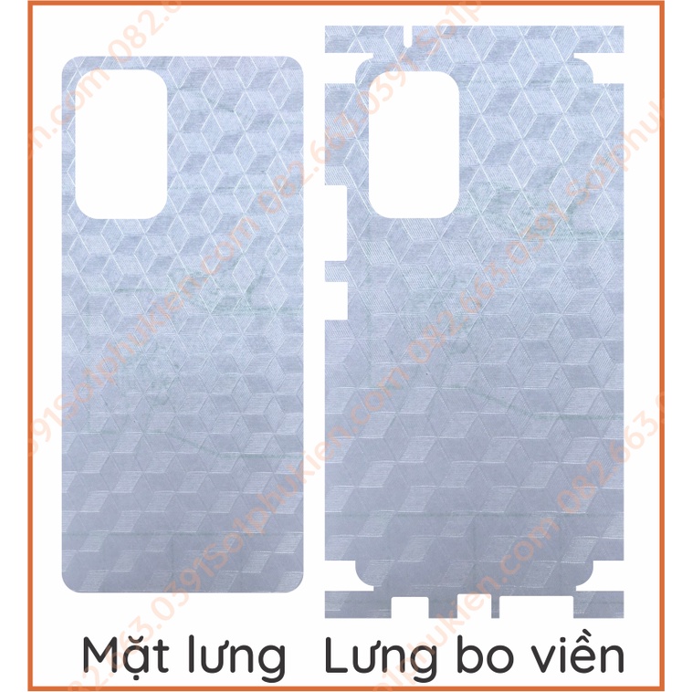Miếng dán mặt lưng skin carbon Samsung A23 4GB 6GB / A33 5G