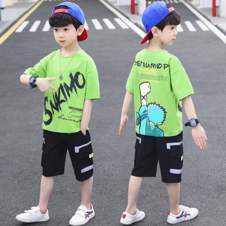 Quần Áo Bé Trai Habi Fashion HB2227 chất liệu cotton Cho bé 16-40Kg