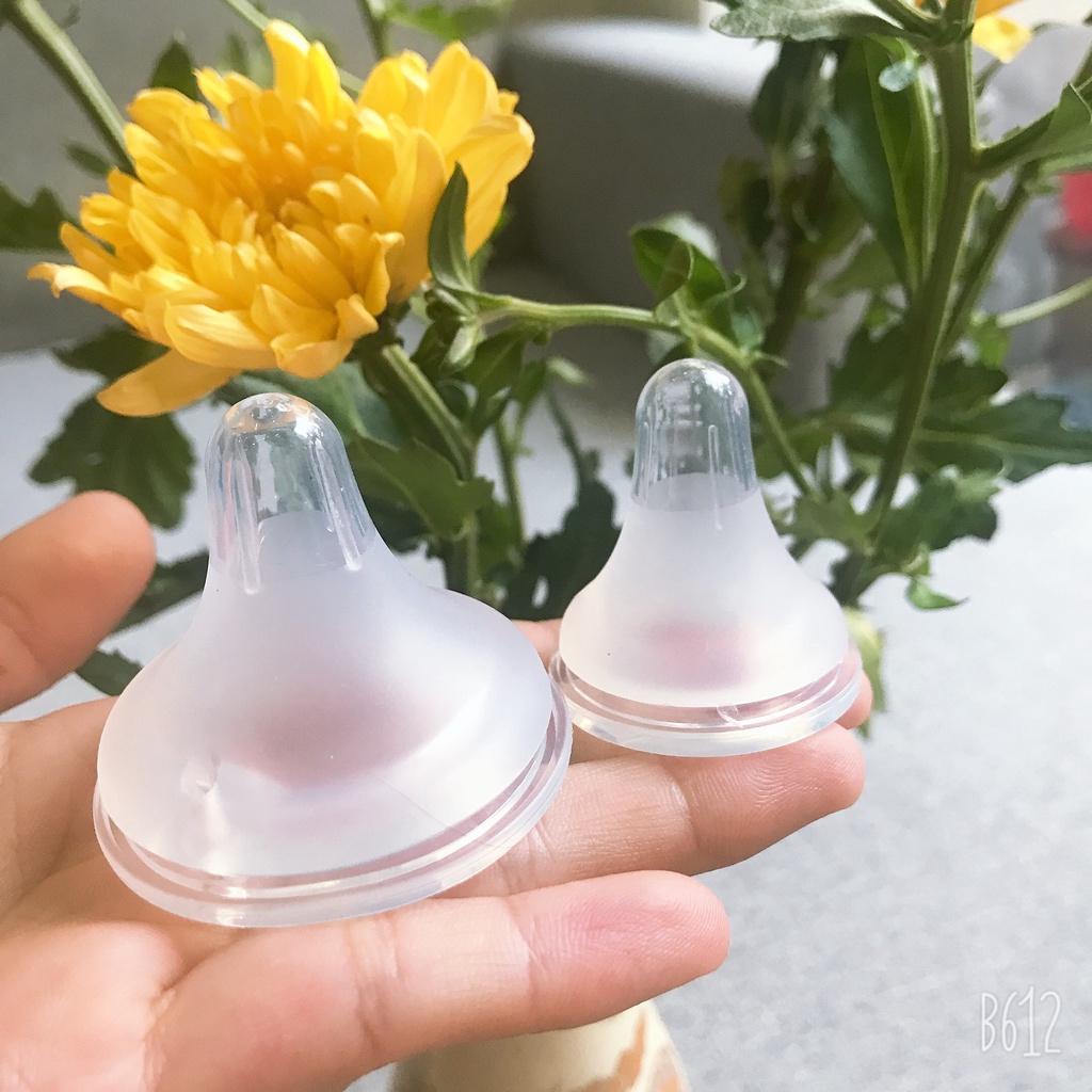 Núm ti thay thế cho bình sữa cổ hẹp Pigeon, Toom, Babuu,...