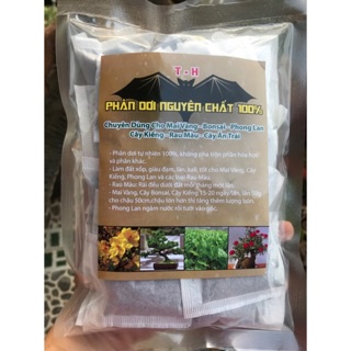 Phân Dơi Nguyên Chất 100% - Dùng cho rau,hoa kiểng. Kl 500g