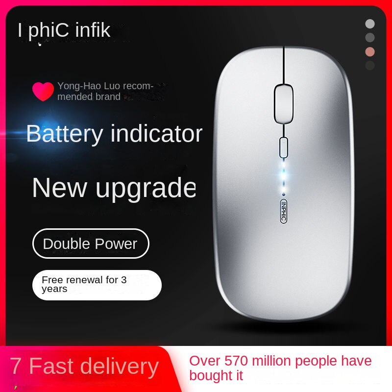 Hàng Có Sẵn◀Chuột Không Dây Infec Kết Nối Bluetooth Chế Độ Kép 5.Máy Tính Bảng Apple Notebook D1NV Chất Lượng Cao