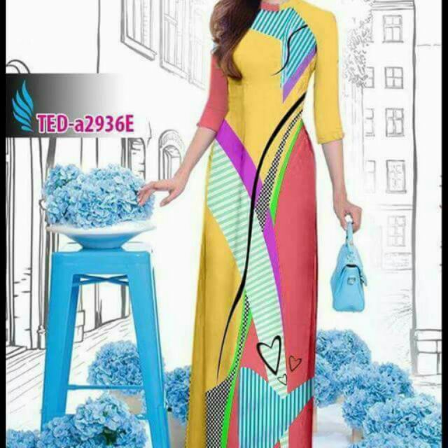 Vải áo dài in 3D